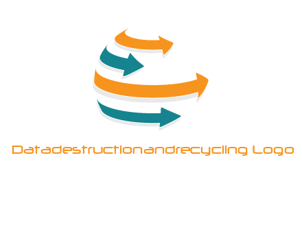rotating arrow globe logo