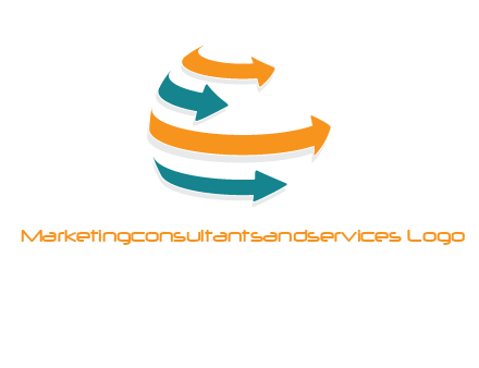 rotating arrow globe logo