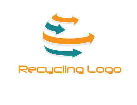 rotating arrow globe logo