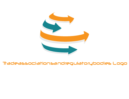rotating arrow globe logo