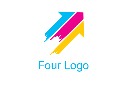 painted arrow logo
