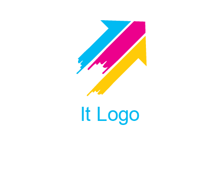 painted arrow logo