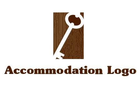 key on wood icon