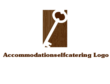 key on wood icon