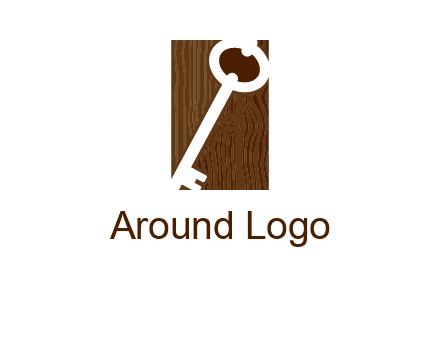 key on wood icon