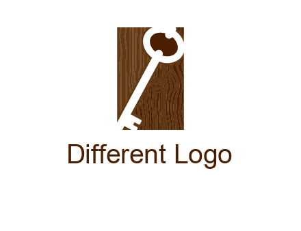 key on wood icon