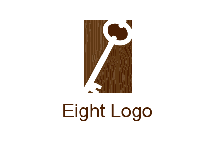 key on wood icon