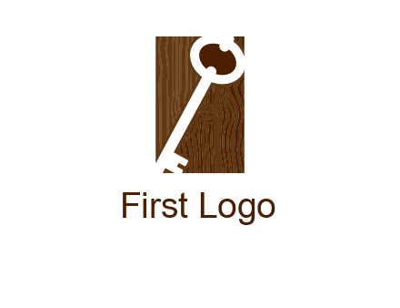 key on wood icon