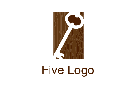key on wood icon