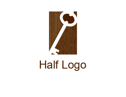 key on wood icon