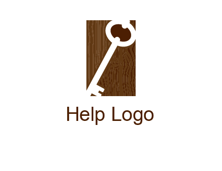 key on wood icon