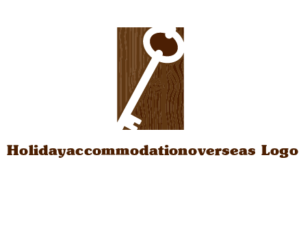 key on wood icon