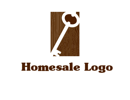key on wood icon