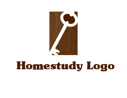 key on wood icon