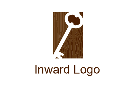 key on wood icon