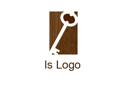 key on wood icon
