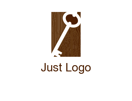 key on wood icon