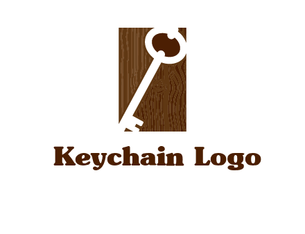 key on wood icon