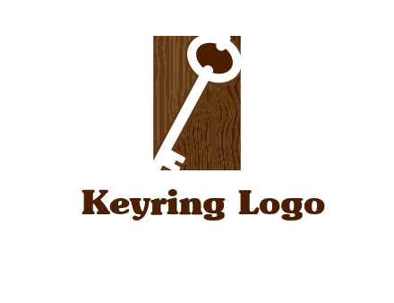 key on wood icon