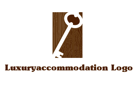 key on wood icon