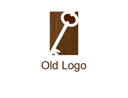 key on wood icon