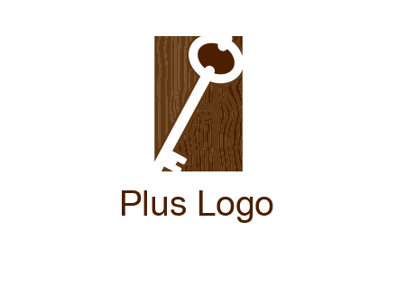 key on wood icon