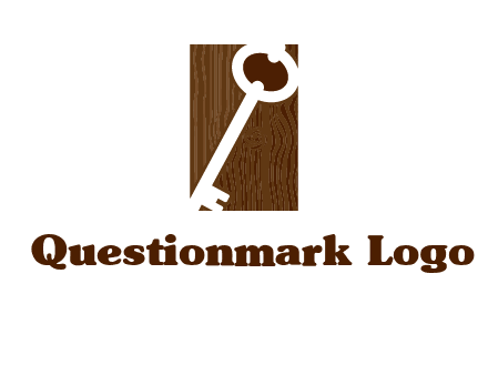 key on wood icon