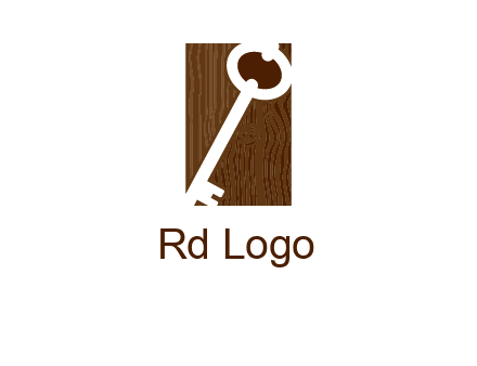 key on wood icon