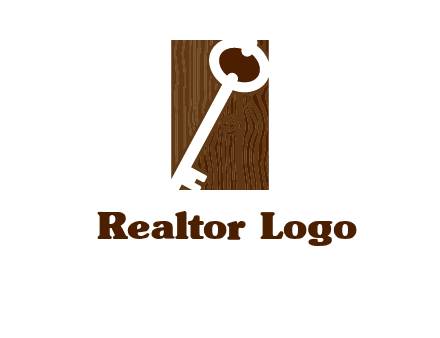key on wood icon