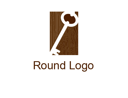 key on wood icon