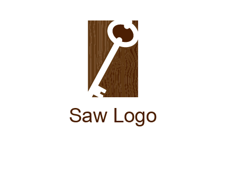 key on wood icon