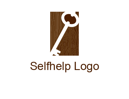 key on wood icon
