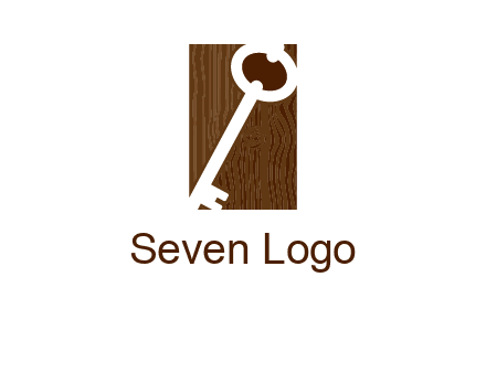 key on wood icon