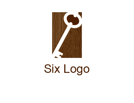 key on wood icon