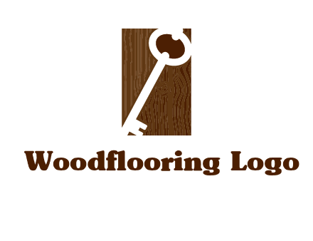 key on wood icon
