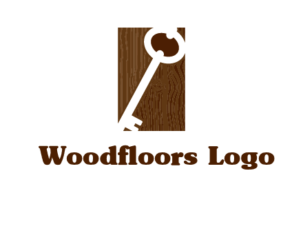 key on wood icon