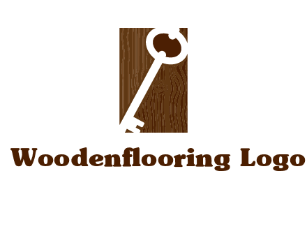 key on wood icon