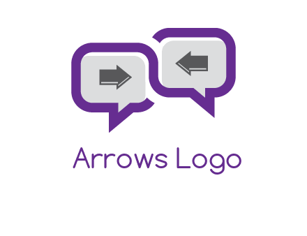 chatting arrows logo