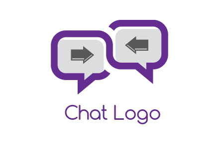 chatting arrows logo