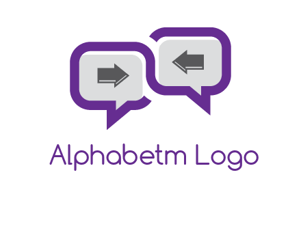 chatting arrows logo