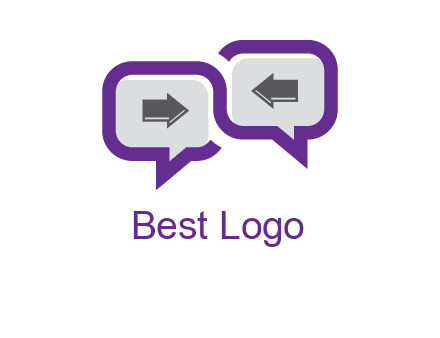 chatting arrows logo