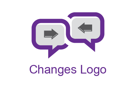 chatting arrows logo