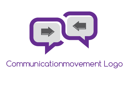 chatting arrows logo