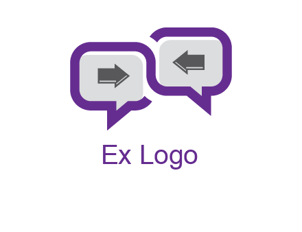 chatting arrows logo