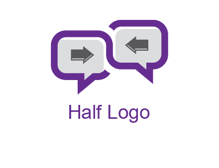 chatting arrows logo
