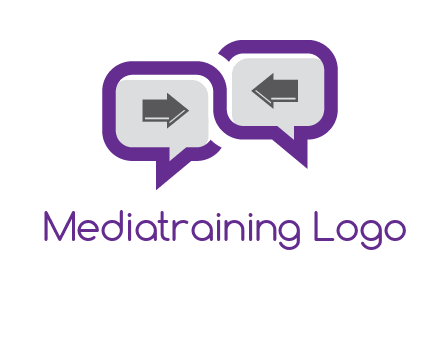 chatting arrows logo