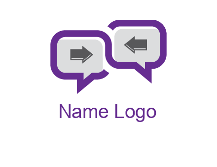 chatting arrows logo