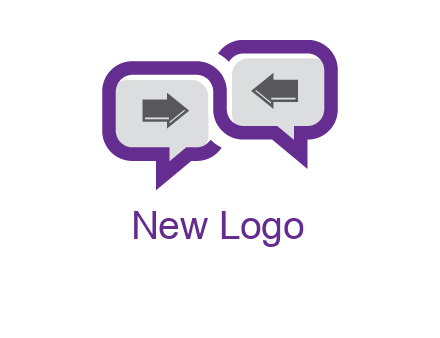 chatting arrows logo