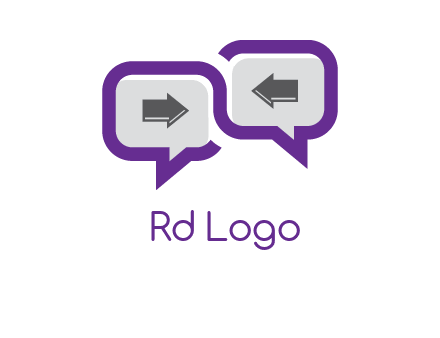 chatting arrows logo