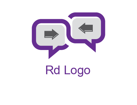 chatting arrows logo